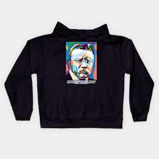 Abstract Popart T.Roosevelt in WPAP Kids Hoodie